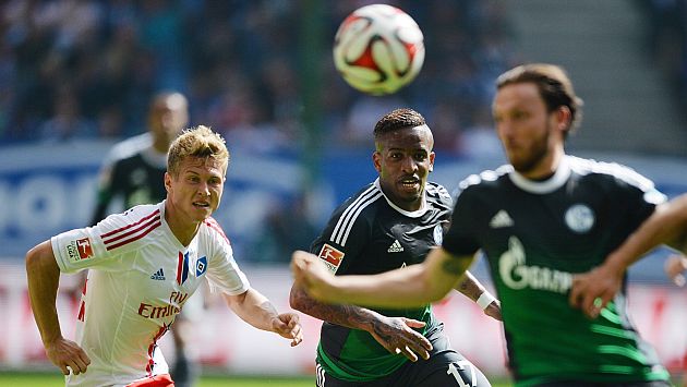 Jefferson Farfán no destacó hoy con el Schalke 04. (AFP)