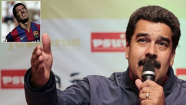Nicolás Maduro calificó así a Luis Suárez por sus típicas mordeduras. (EFE)