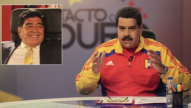 Diego Maradona es un confeso admirador del gobierno socialista de Venezuela desde la era Hugo Chávez. (EFE)