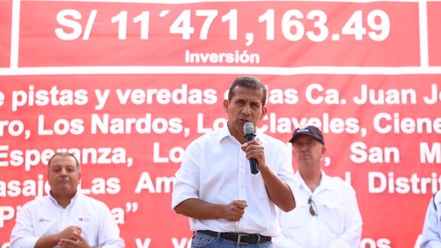 Ollanta Humala remarcó que se han tomado medidas para evitar más robos en los programas sociales. (Andina)
