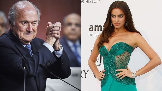 Joseph Blatter e Irina Shayk habrían mantenido una relación amorosa. (AFP)