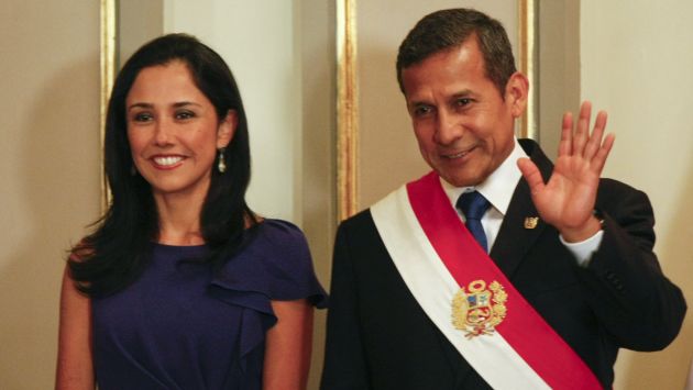 Ollanta Humala nuevamente escudó a la primera dama, Nadine Heredia. (Gestión)