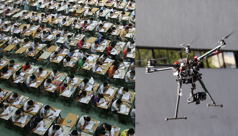 China utiliza drones para evitar plagio durante el 'examen más difícil del mundo'