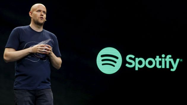 Daniel Ek, CEO de Spotify, durante una presentación reciente. (AFP)