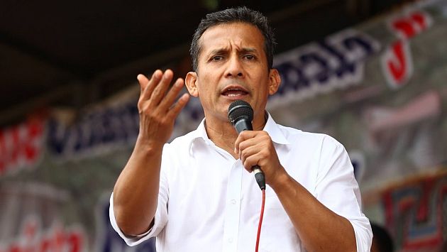Ollanta Humala alentó a la selección peruana. (USI)