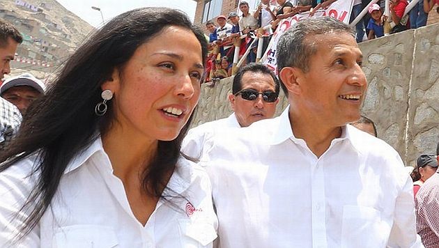 Ollanta Humala y Nadine Heredia cada vez peor. (Andina)