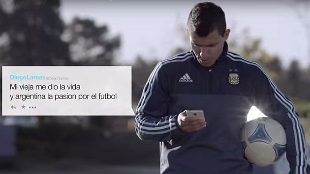 Sergio Agüero se mantiene en contacto con los hinchas argentinos. (Captura YouTube)