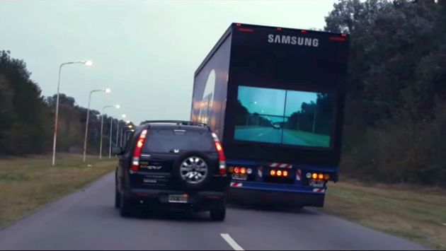 Este camión de Samsung busca salvar vidas en carreteras de Argentina. (Captura de YouTube)