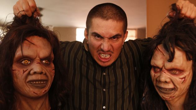 Para el festival de horror llevará máscaras, zombies, Némesis y Jason. (Roberto Cáceres)