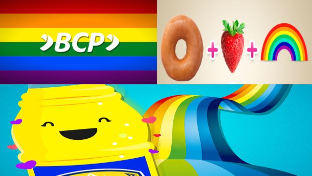 BCP, Inca Kola y Dunkin Donuts son algunas de las marcas que se mostraron a favor del matrimonio homosexual. (Twitter)