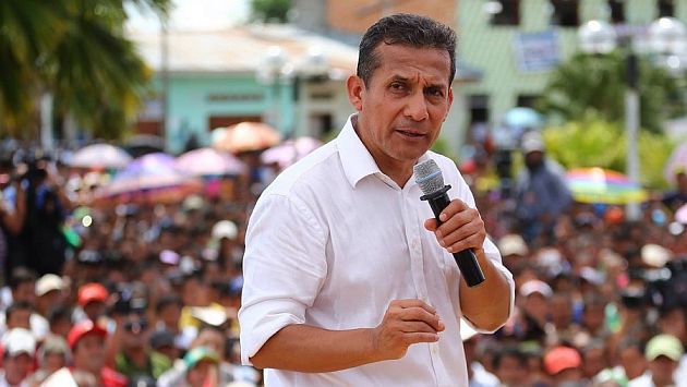 Ollanta Humala hizo el anuncio en Ancón. (USI)