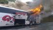 Grupo 5: Se incendió bus de la orquesta y músicos se salvaron de morir [Fotos]