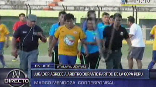 En menos de un mes, dos árbitros han sido atacados por jugadores en la Copa Perú (Captura / Canal N)