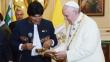 Papa Francisco aseguró que crucifijo que le regaló Evo Morales “no fue una ofensa”