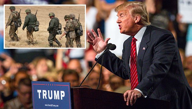 Donald Trump publicó en Twitter una imagen con soldados nazis. (AFP)