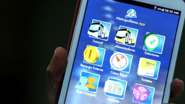 Esta app permite a sus usuarios conocer las rutas y estaciones con las que cuenta el Metropolitano, desde la comodidad de su teléfono inteligente. (Metropolitano)