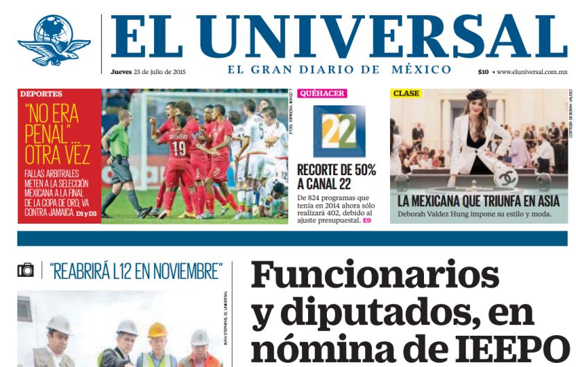 Diario El Universal de México.