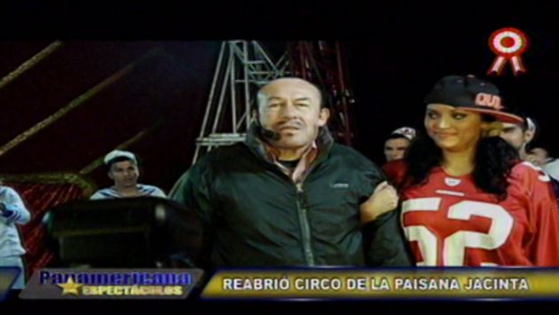 Yuca tuvo que abandonar el escenario en el circo de La Paisana Jacinta (Panamericana)