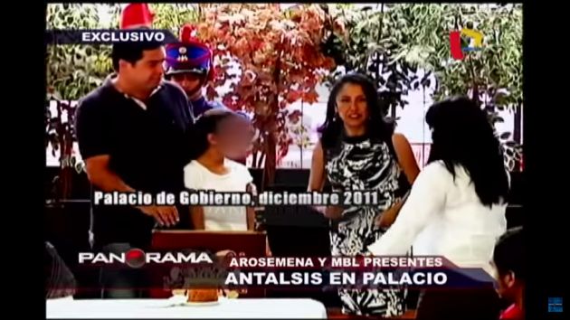 Martín Belaunde Lossio estuvo junto a Nadine Heredia el 17 de diciembre del 2011. (Captura)