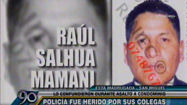 Raúl Salhua Mamani fue herido en la cabeza por un colega que lo confundió con asaltante (Frecuencia Latina).