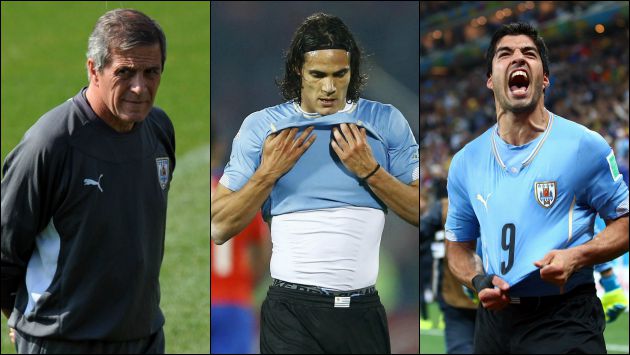 Estos tres importantes elementos de Uruguay estarán suspendidos al inicio de las eliminatorias. (Getty Images, AFP,Reuters)