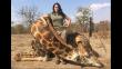 Cazadora estadounidense posó junto a animales muertos en Sudáfrica [Fotos]