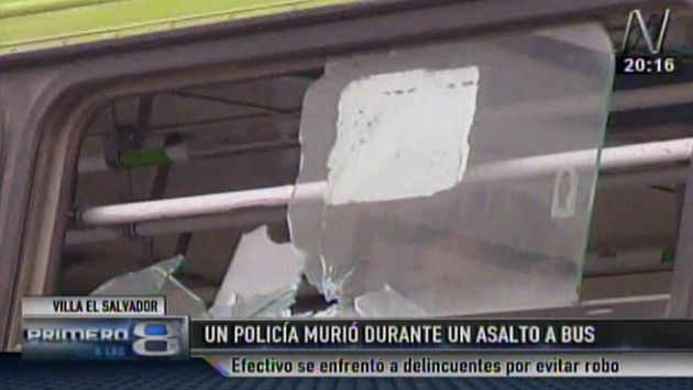 Policía intentó enfrentar a delincuentes en Villa El Salvador. (Canal N)