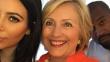Kim Kardashian muestra su apoyo a Hillary Clinton mediante un 'selfie'