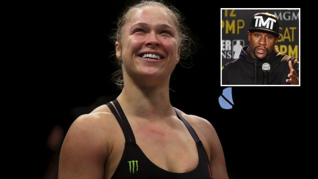 Ronda Rousey aseguró que puede vencer a Floyd Mayweather. (AFP/Reuters)