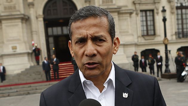 Ollanta Humala dijo que no se llegó al acuerdo gracias a las protestas violentas. (Roberto Cáceres)
