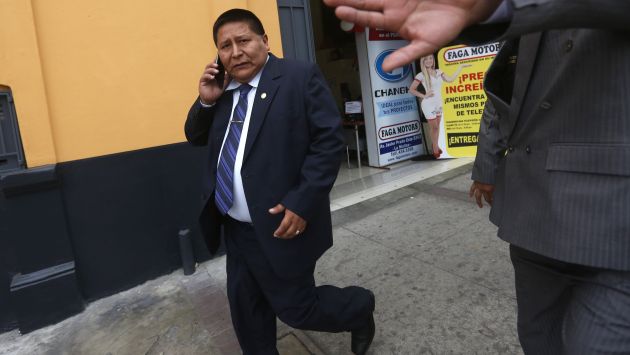 NO RECUERDA. El consejero electo del CNM, Alfredo Quispe Pariona, no reconoce partes del audio.  (Percy Ramírez)