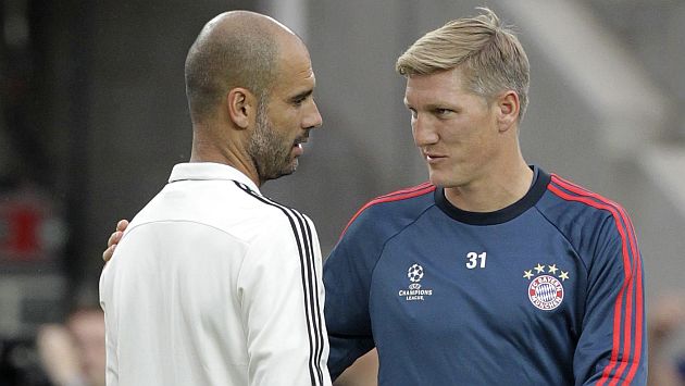 Schweinsteiger negó partida del Bayern Munich por conflictos con Pep Guardiola. (Reuters)