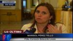 Marisol Pérez Tello confirmó que Álvaro Gutiérrez acudirá a la comisión Belaunde Lossio. (Canal N)