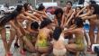 Despenalización del aborto: Activistas se desnudaron frente a Palacio de Justicia 