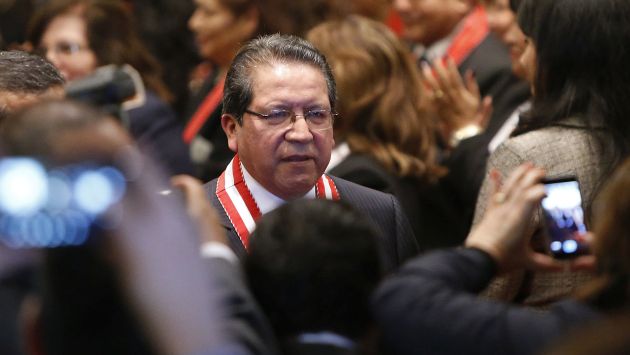 Ante el CNM. Vilcatoma anunció que presentará una queja contra el fiscal de la Nación, Pablo Sánchez, por inconducta funcional. (Luis Gonzáles)