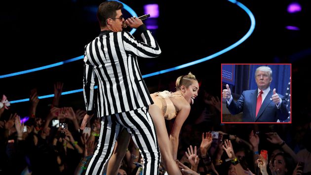 Donald Trump el actual candidato presidencial llamó a Miley Cyrus por teléfono (MTV VMA)
