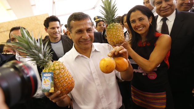El presidente Ollanta Humala inauguró la feria gastronómica Mistura 2015. (Luis Gonzales)
