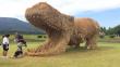 Dinosaurios de paja invaden Niigata tras cosecha de arroz en Japón [Fotos]