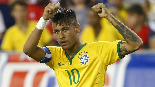 Neymar marco dos de los cuatro goles en la goleada de su selección frente a Estados Unidos. (Reuters)