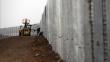 Israel construye muralla en frontera con Jordania para evitar paso de refugiados