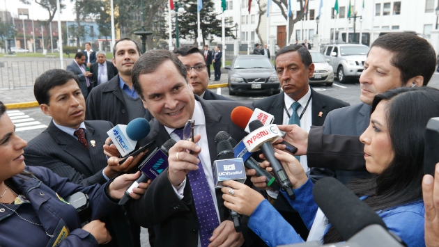 Luis Iberico, presidente del Congreso, recomendó estar alertas (Anthony Niño de Guzmán)