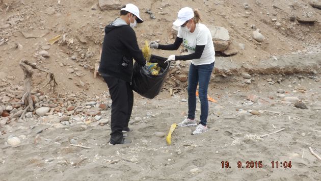160 voluntarios lograron recolectar 650 kilos de basura. (DP World Callao)
