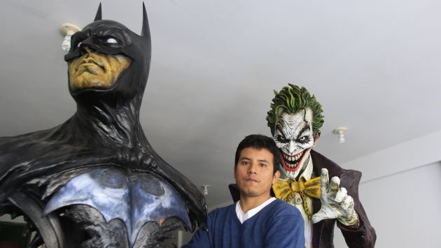 Daniel Barreto, el hombre que tiene en sus manos a 'Batman' y El 'Joker'. (Anthony Niño de Guzmán/Perú21)