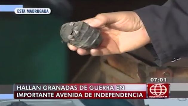 Policía detonó una granada hallada en megaoperativo nocturno en Independencia. (América TV)