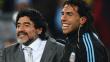 Maradona defiende a Tevez y se solidariza con jugador al que fracturó