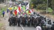 Tía María: Los ‘espartambos’ volvieron a las protestas en Arequipa