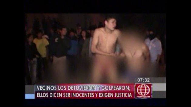Jóvenes denuncian haber sido agredidos tras se confundidos con ladrones. (América TV)
