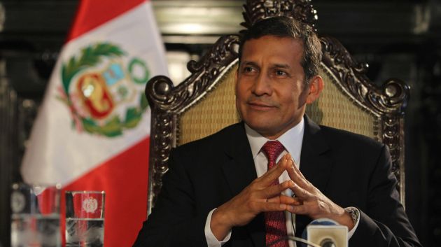 Ollanta Humala brindo una entrevista a CNN. (EFE)