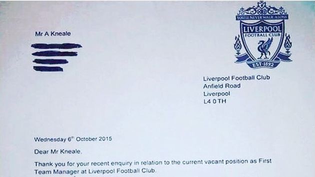 Liverpool respondió con una respetuosa carta a experto jugador de FIFA 15.