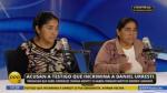 Donata Ruiz Palomino acusó a Isabel Rodríguez Chipana de hacerse la víctima. (RPP TV)